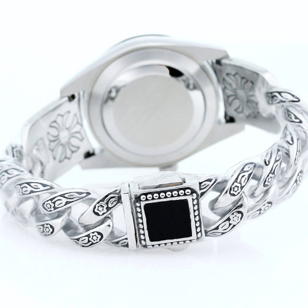 Rolex Oyster Perpetual 41mm Silver Black Dial