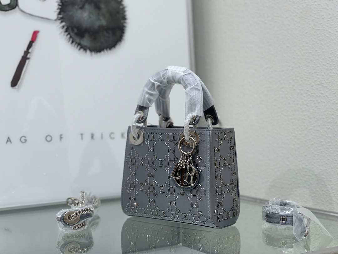 Dior Lady Women Shoulder Bags 17*15*7cm