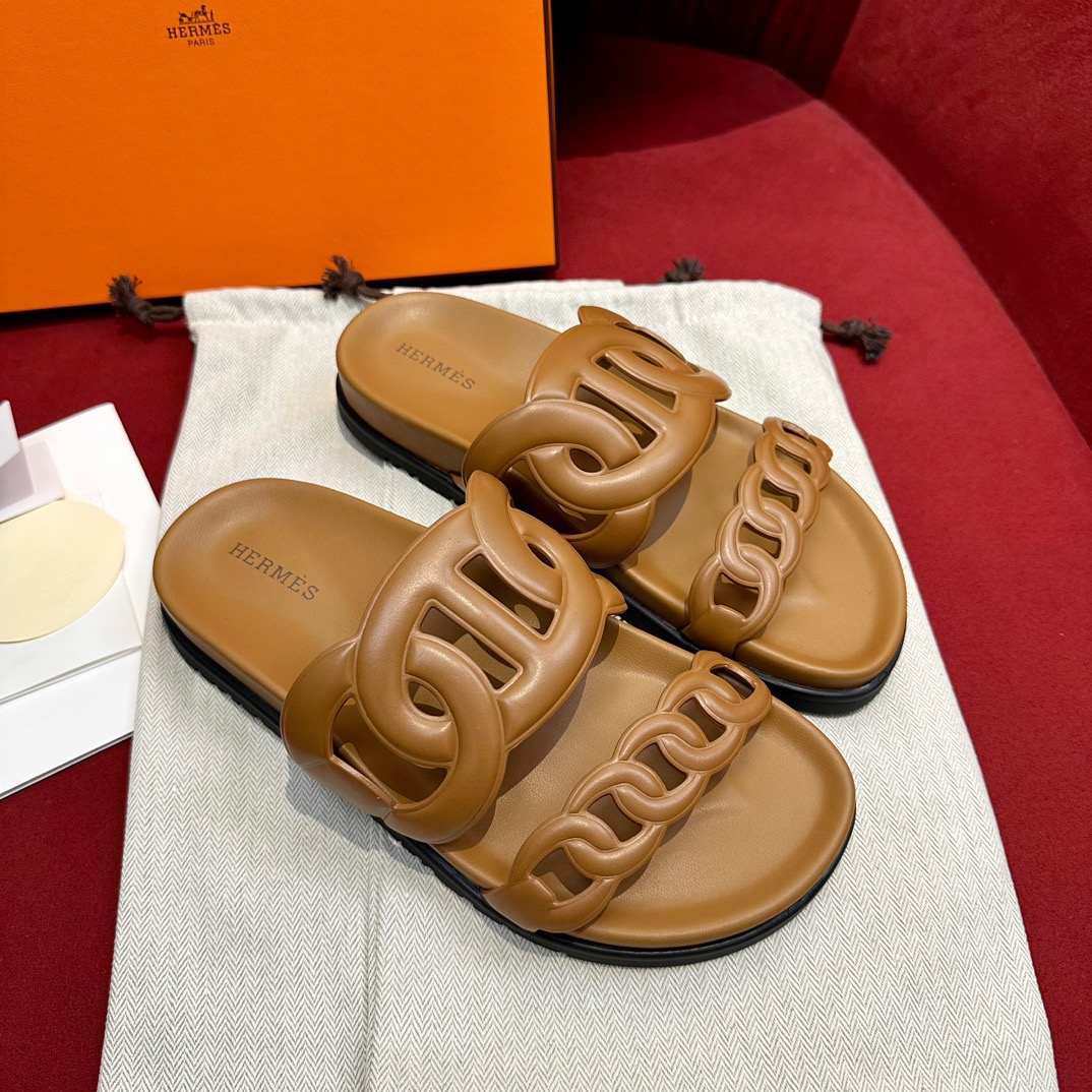 Hermes Extra Sandals Size 35-41 5-Color