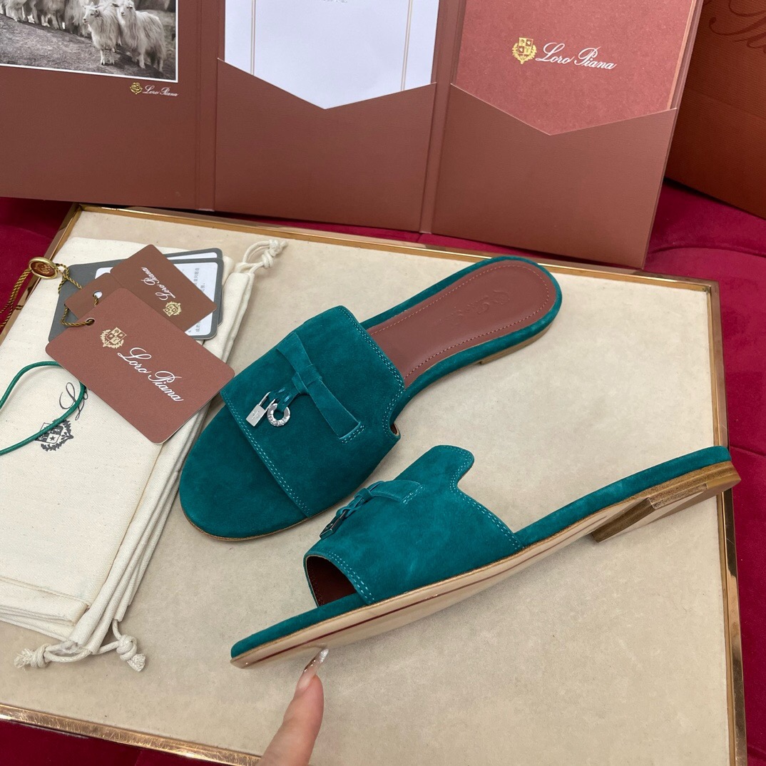 Loro Piana Charms Slipper Women Slippers Size 36-41