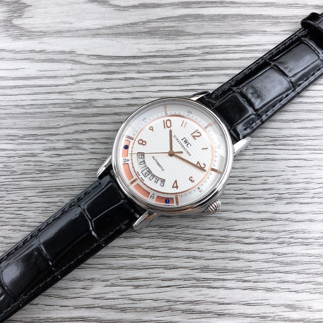 DAVINCI AUTOMATIC STAINLESS STEEL LEATHER