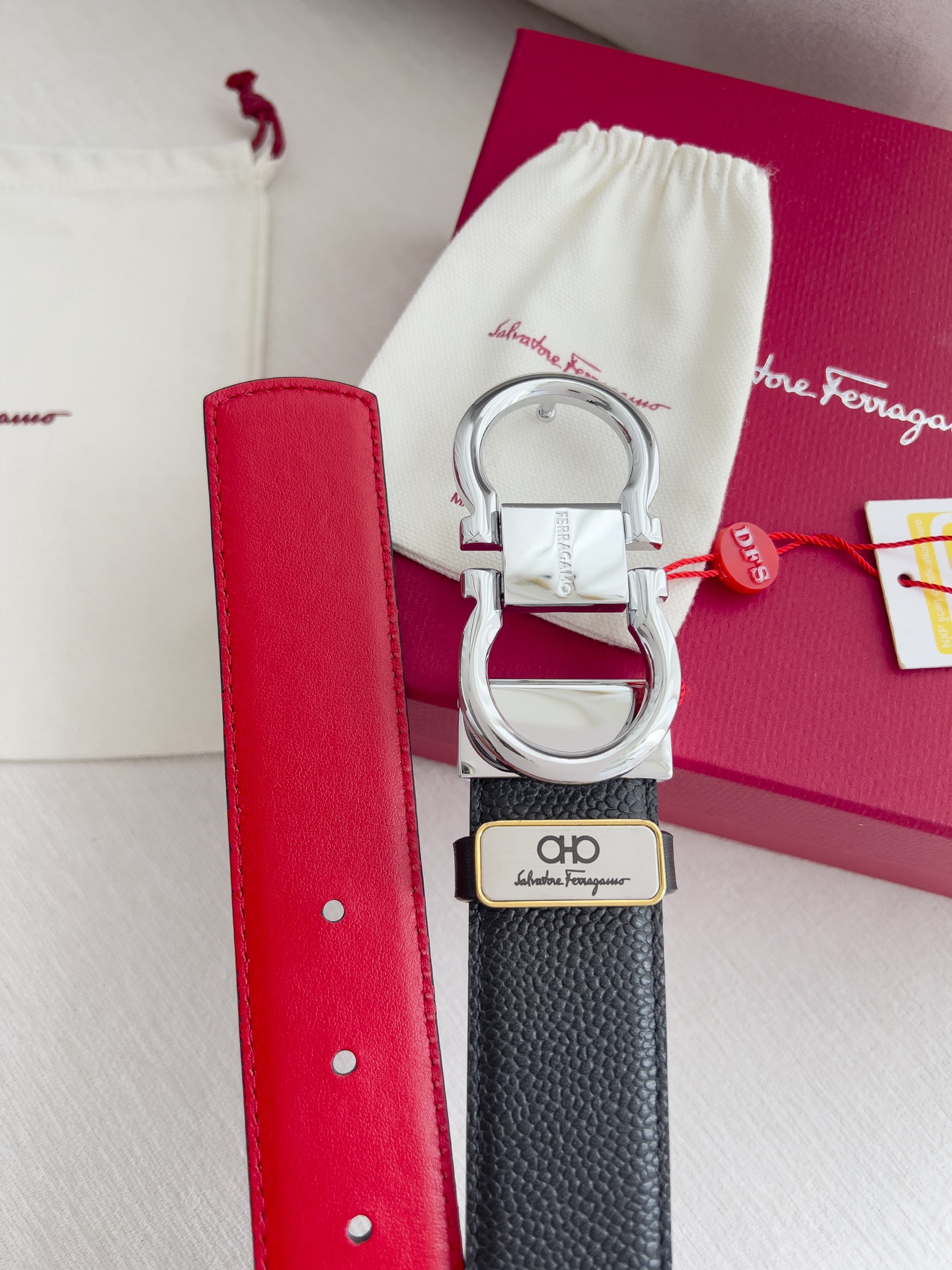 Ferragamo Men Belt Width 3.5cm