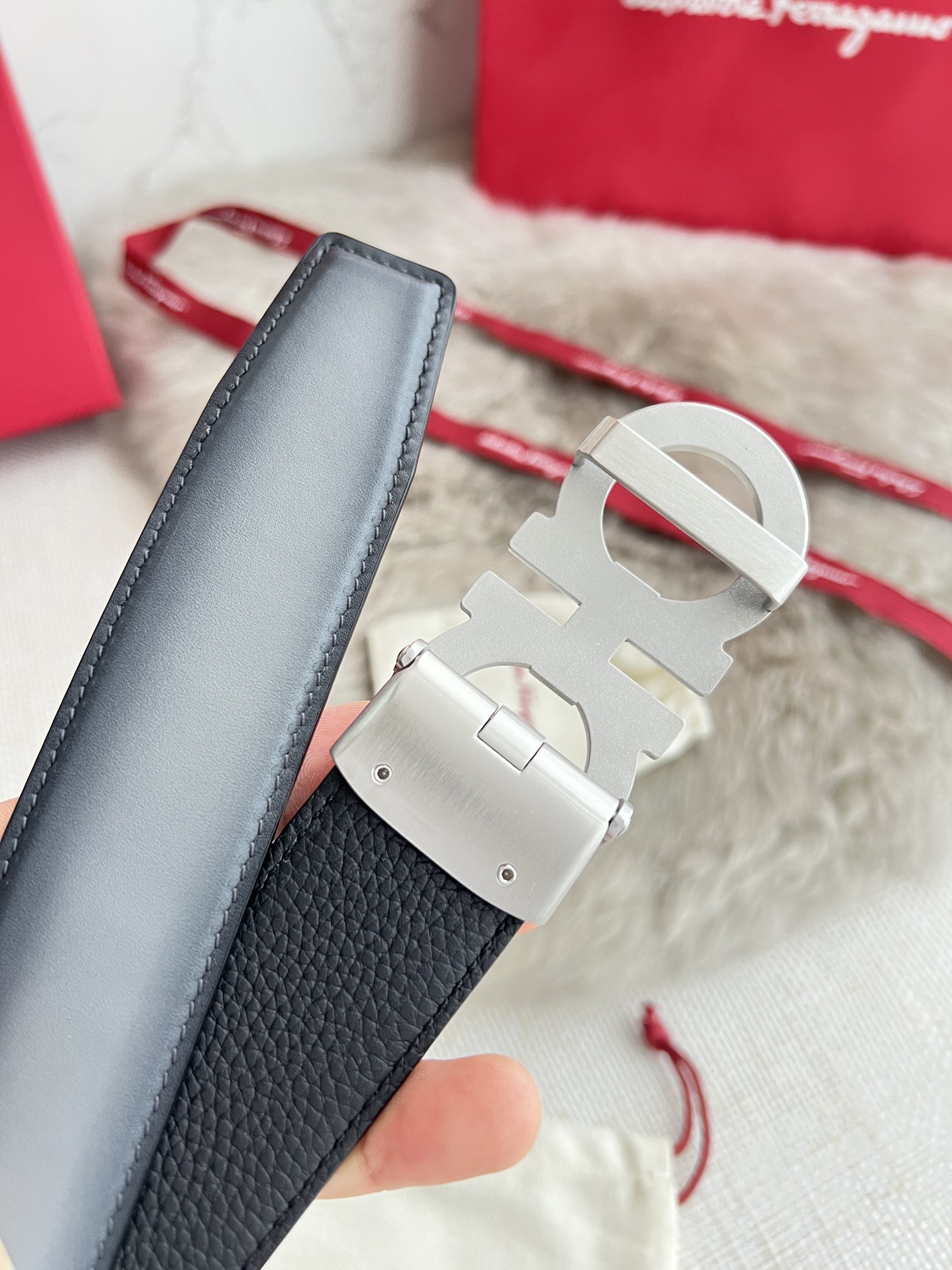 Ferragamo Men Belt Width 3.5cm