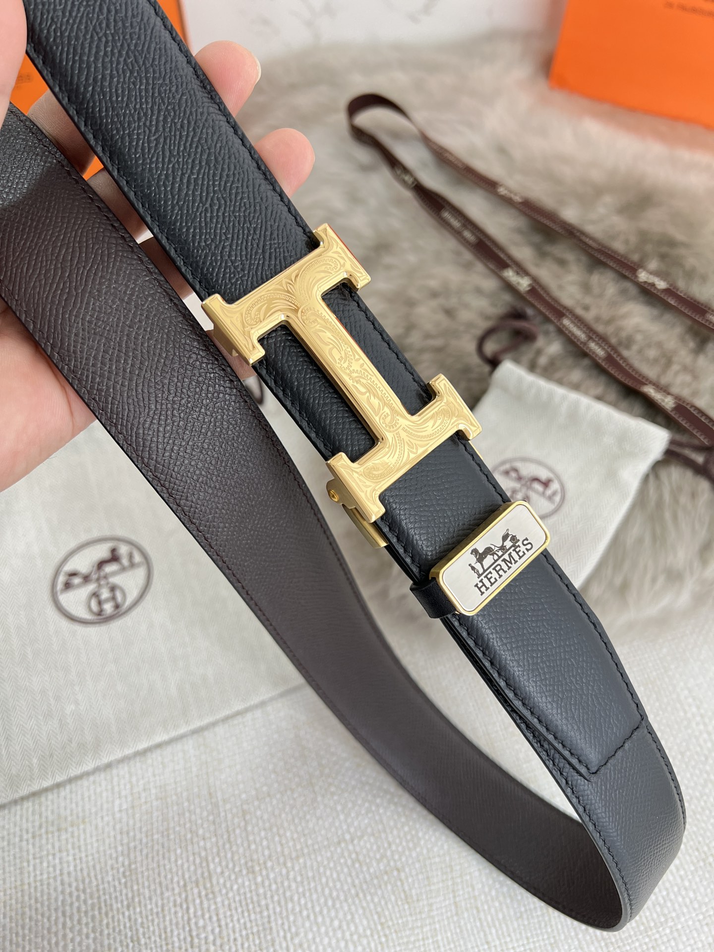 Hermes Men Belt Width 3.5cm