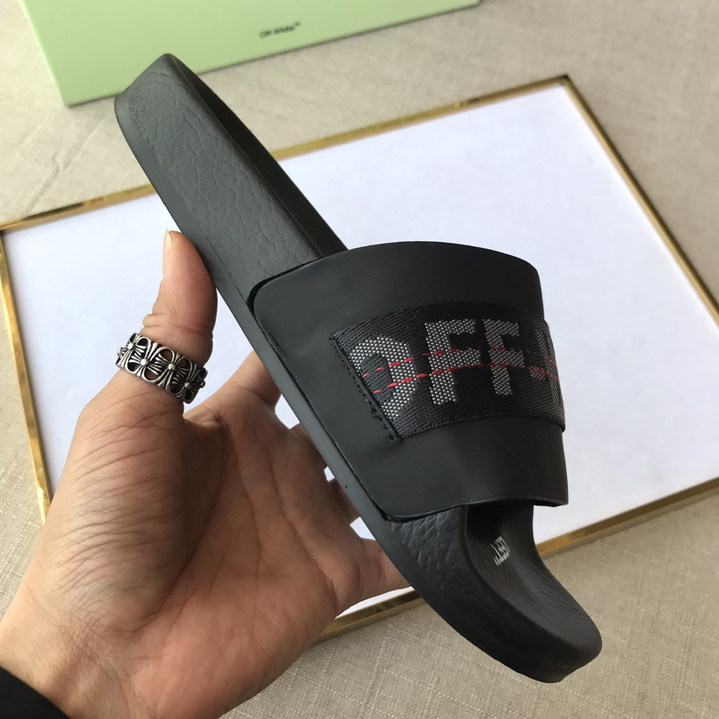 OFF White Mens Women Sandals Gr. 36-46