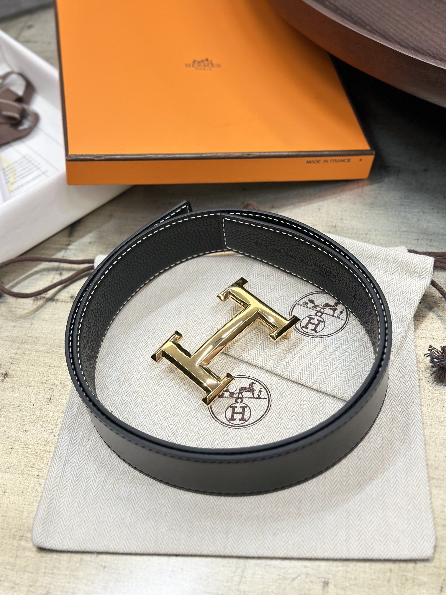 Hermes Men Belt Width 3.8cm