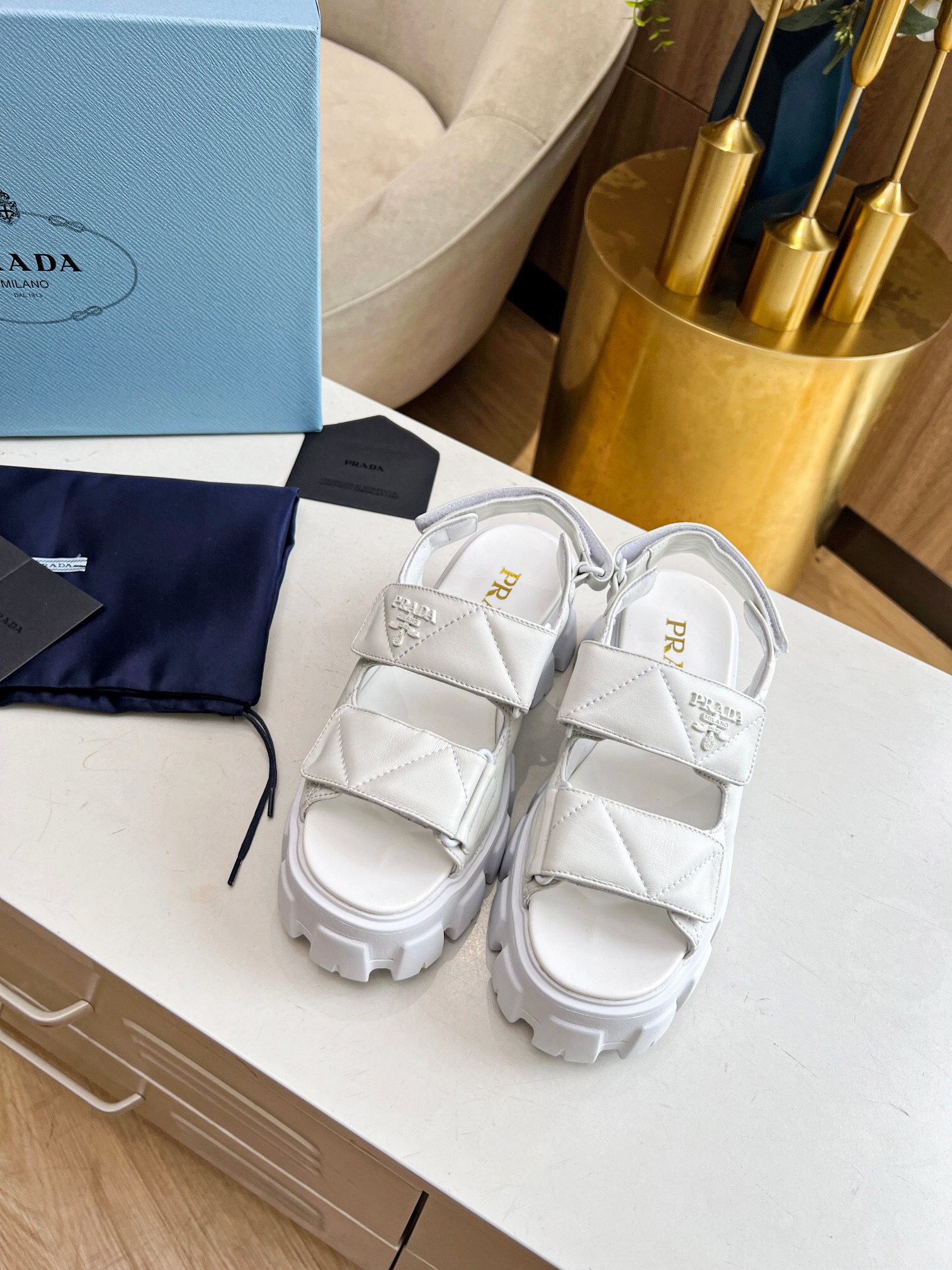Prada 2024 New Monolith sandals Size 36-41