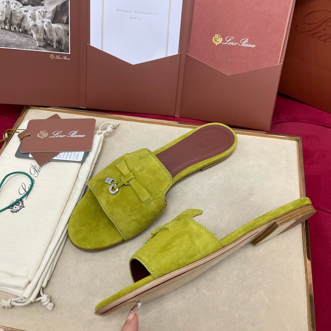 Loro Piana Charms Slipper Women Slippers Size 36-41