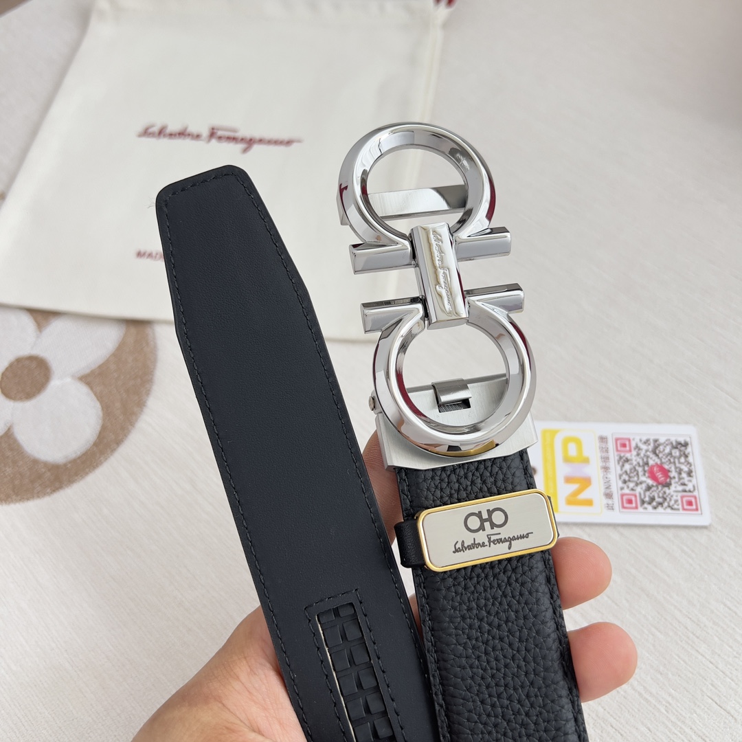 Ferragamo Men Belt Width 3.5cm
