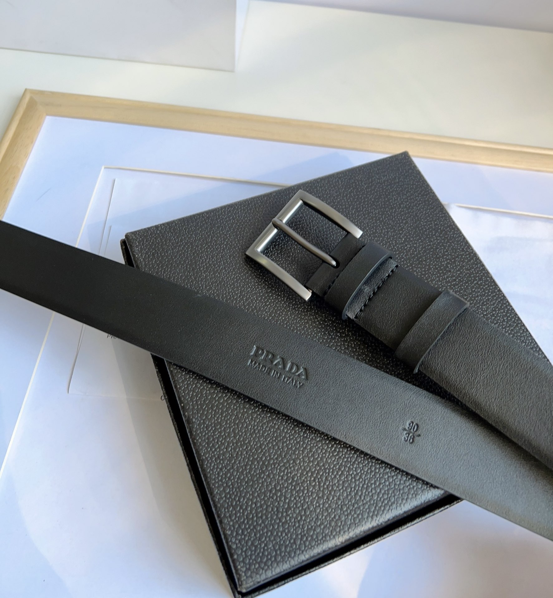 Prada Men Belt Width 3.5cm