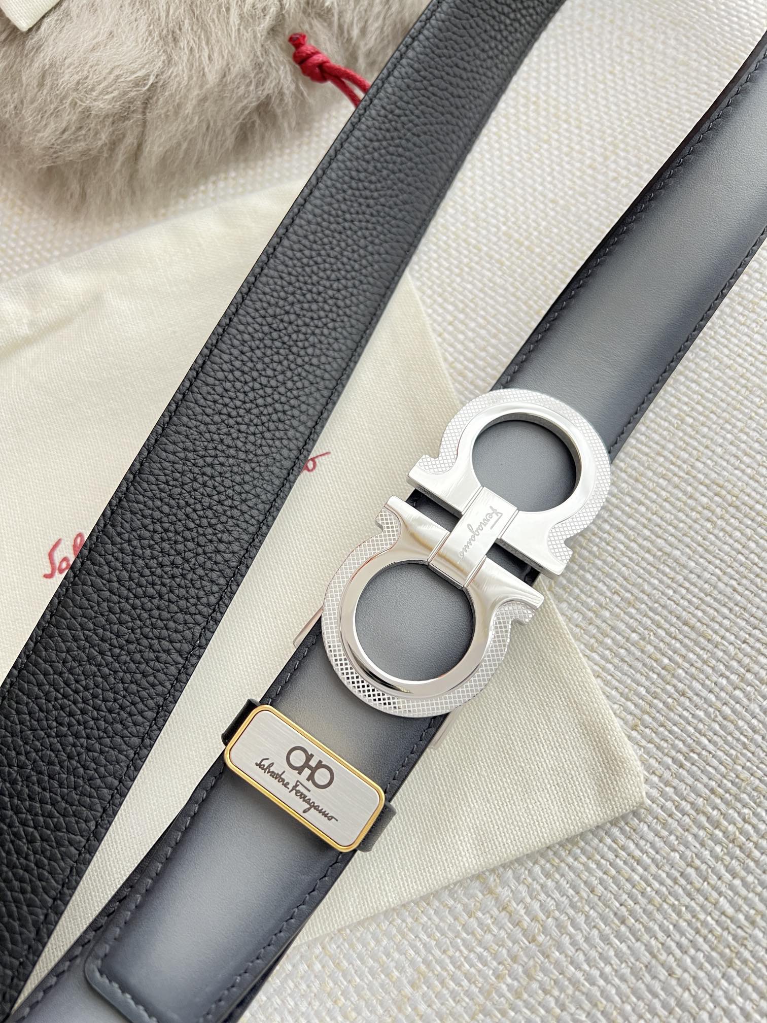 Ferragamo Men Belt Width 3.5cm