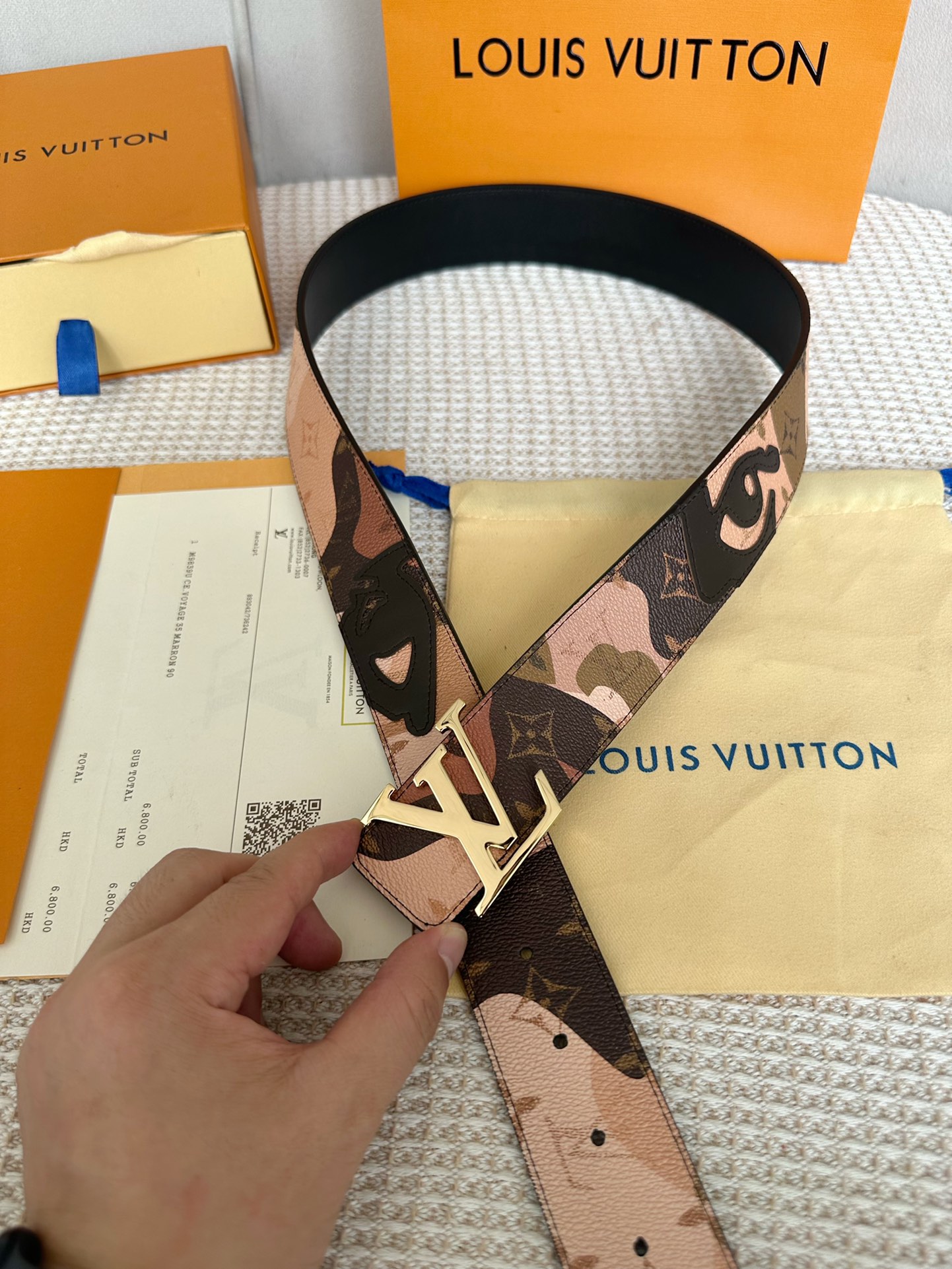 Louis Vuitton Men Belt Width 4cm