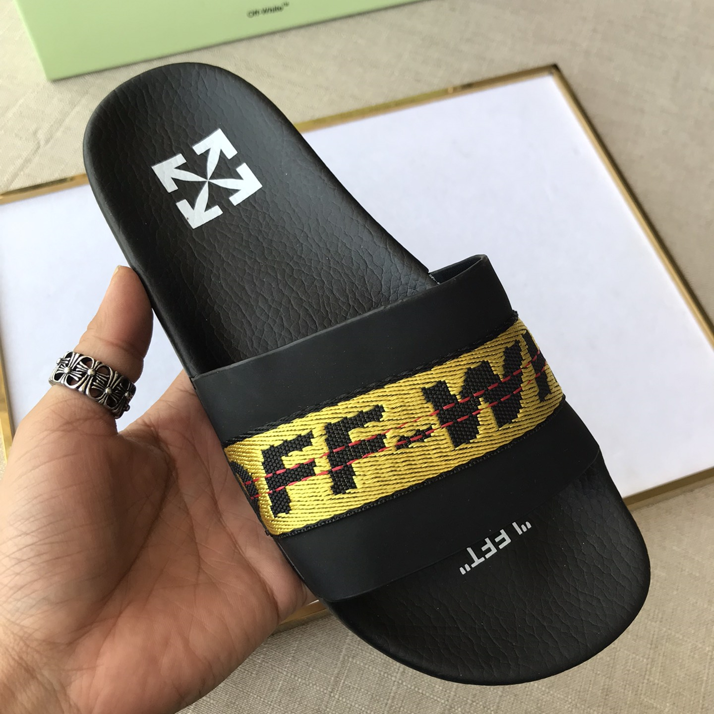 OFF White Mens Women Sandals Gr. 36-46