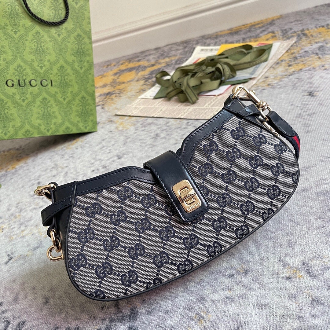 Gucci GG 786015 Moon side Women Shoulder Bags Size 24*12*5cm