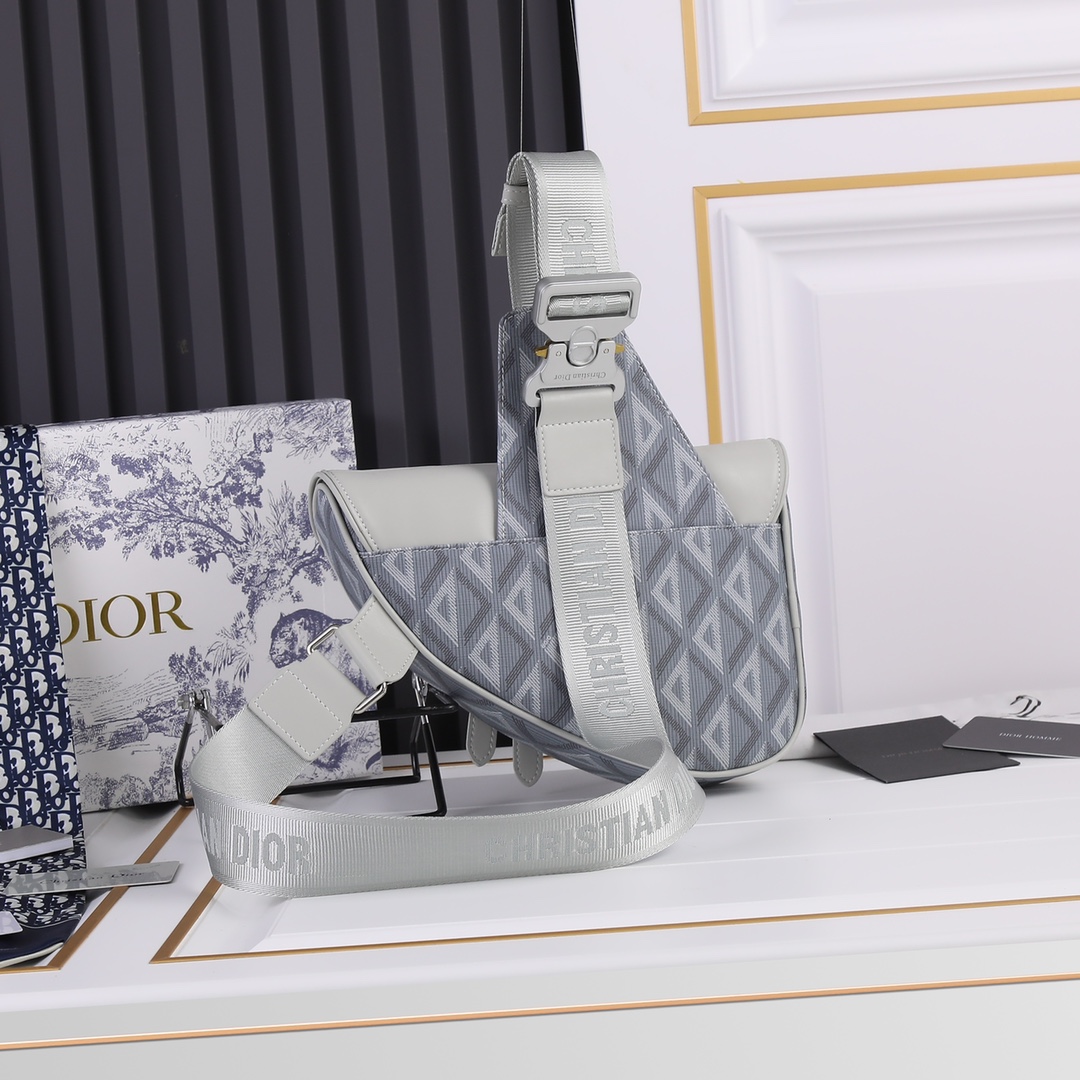 Dior 2022SS Pre-Fall Saddle Men Shoulder Bags 20*28.6*5cm