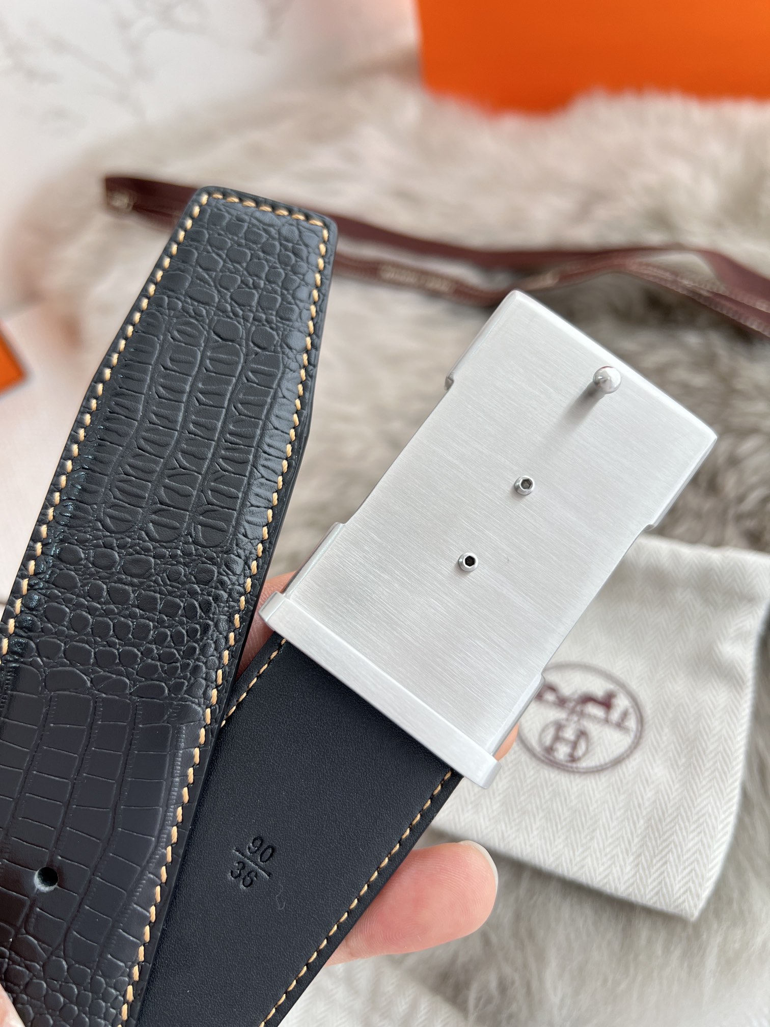 Hermes Men Belt Width 3.8cm