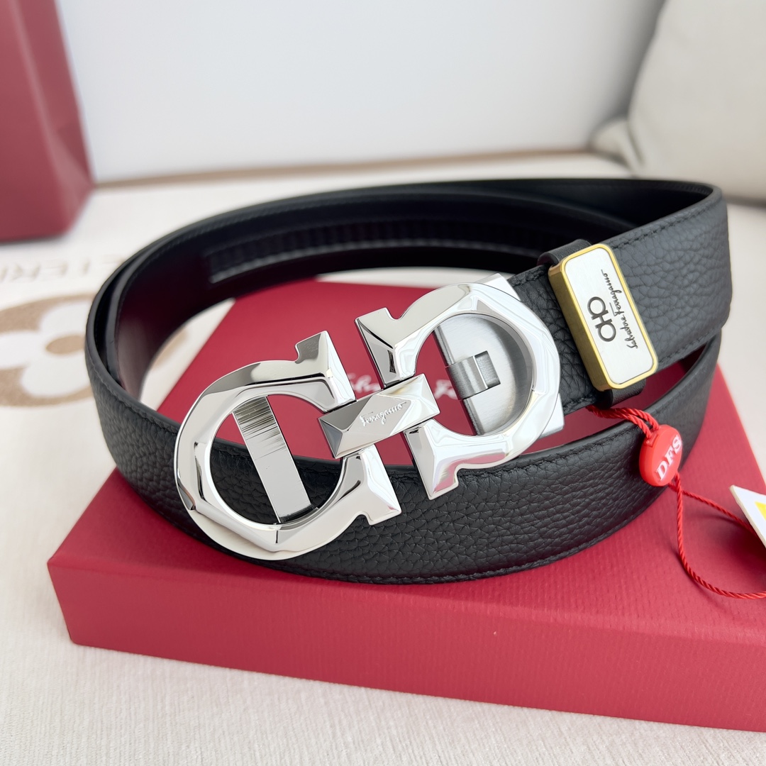 Ferragamo Men Belt Width 3.5cm