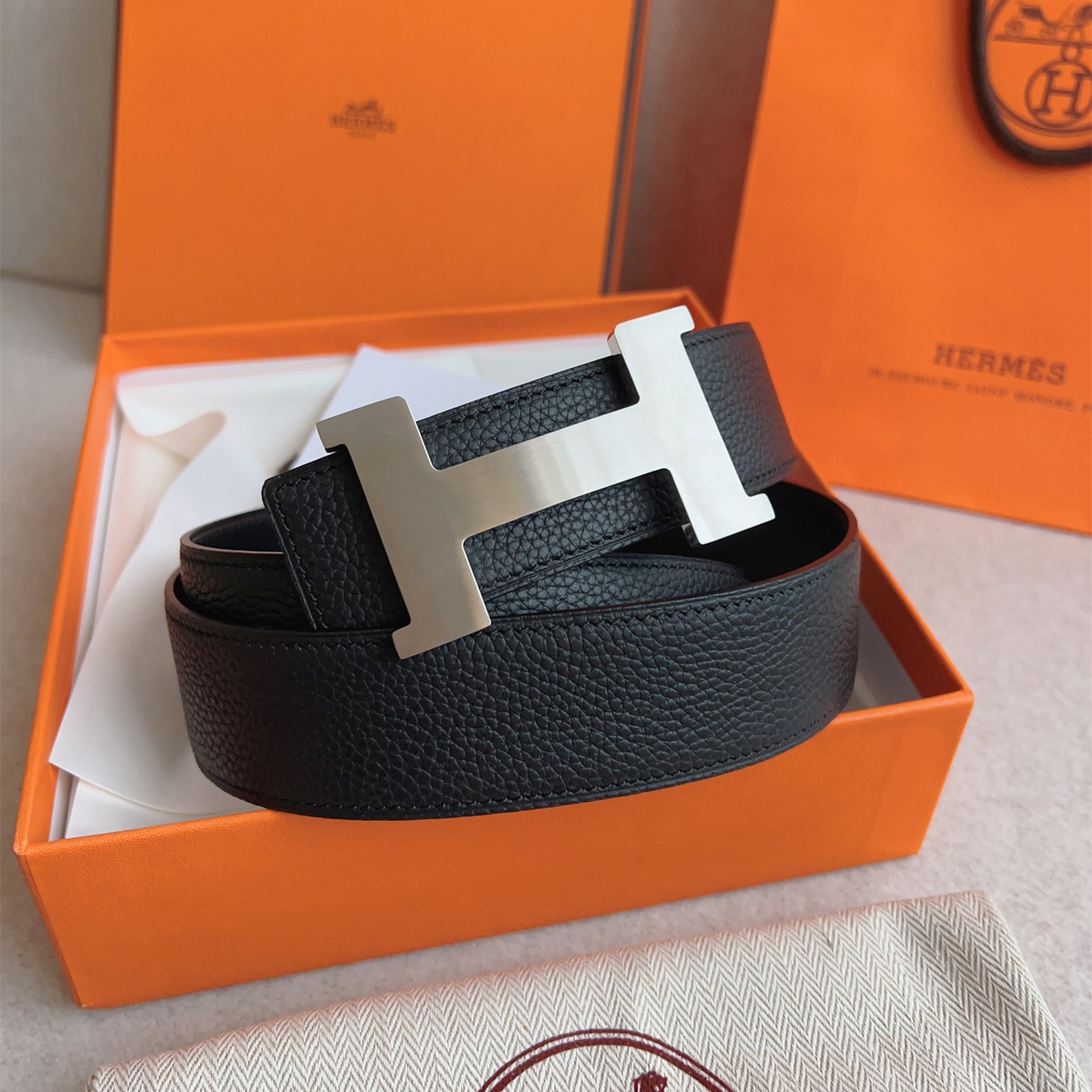 Hermes Men Belt Width 3.8cm