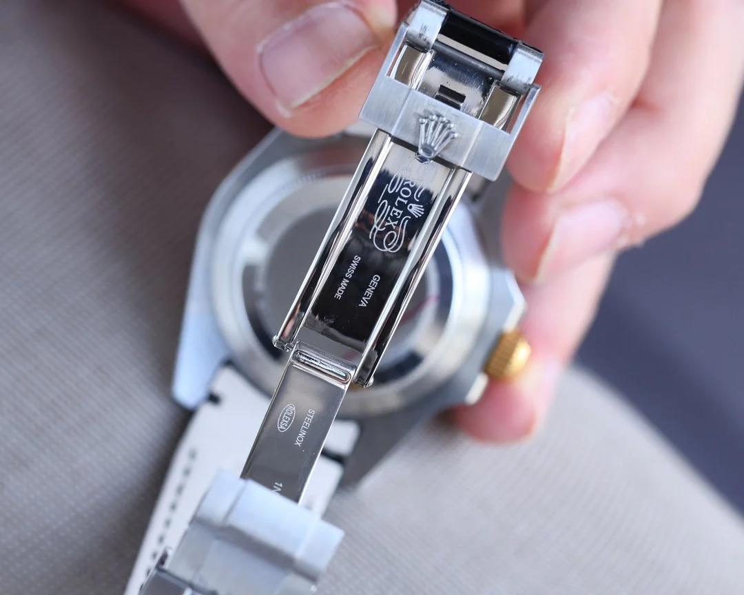 SUBMARINER DATE 40 STEEL CASE GOLD BLACK CERAMIC LEATHER