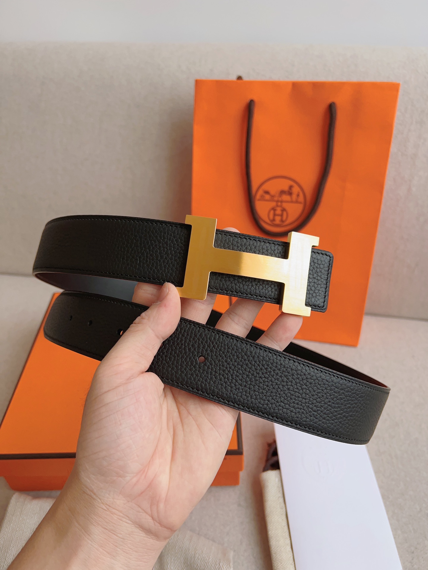 Hermes Men Belt Width 3.8cm