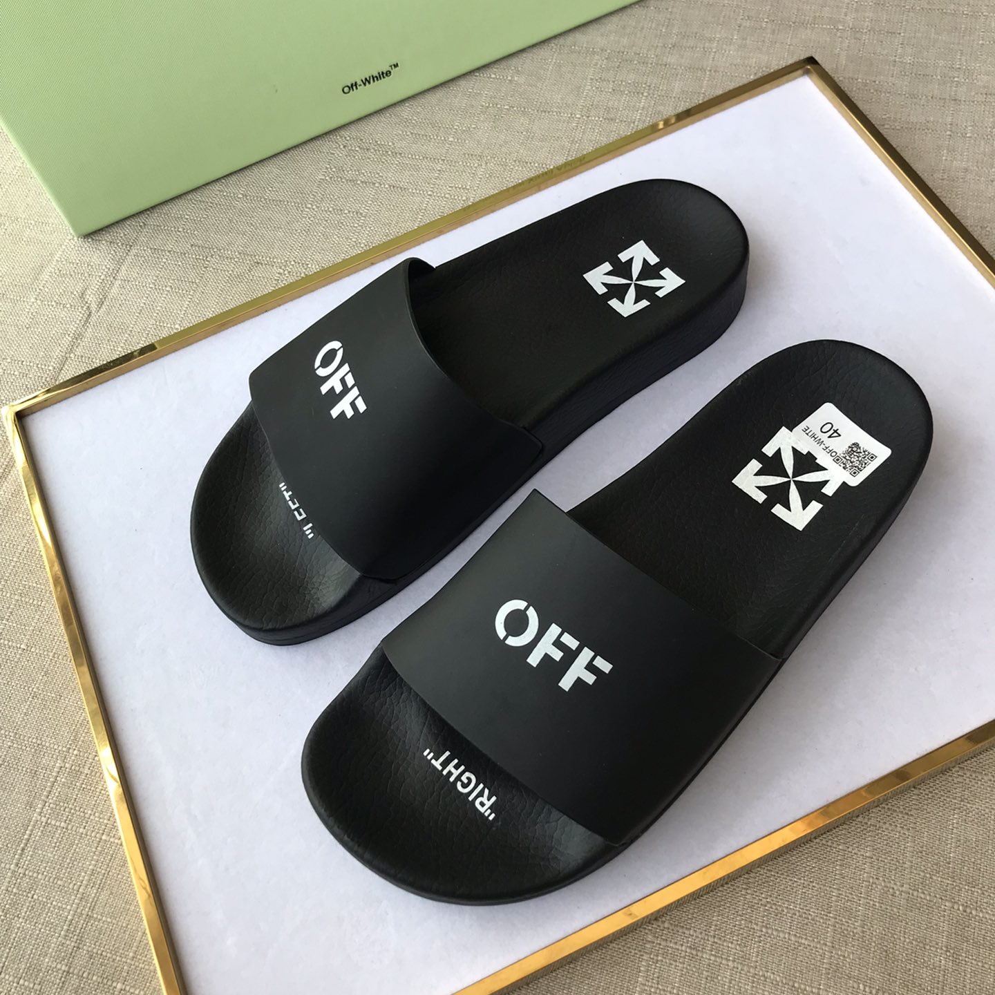 OFF White Mens Women Sandals Gr. 36-46