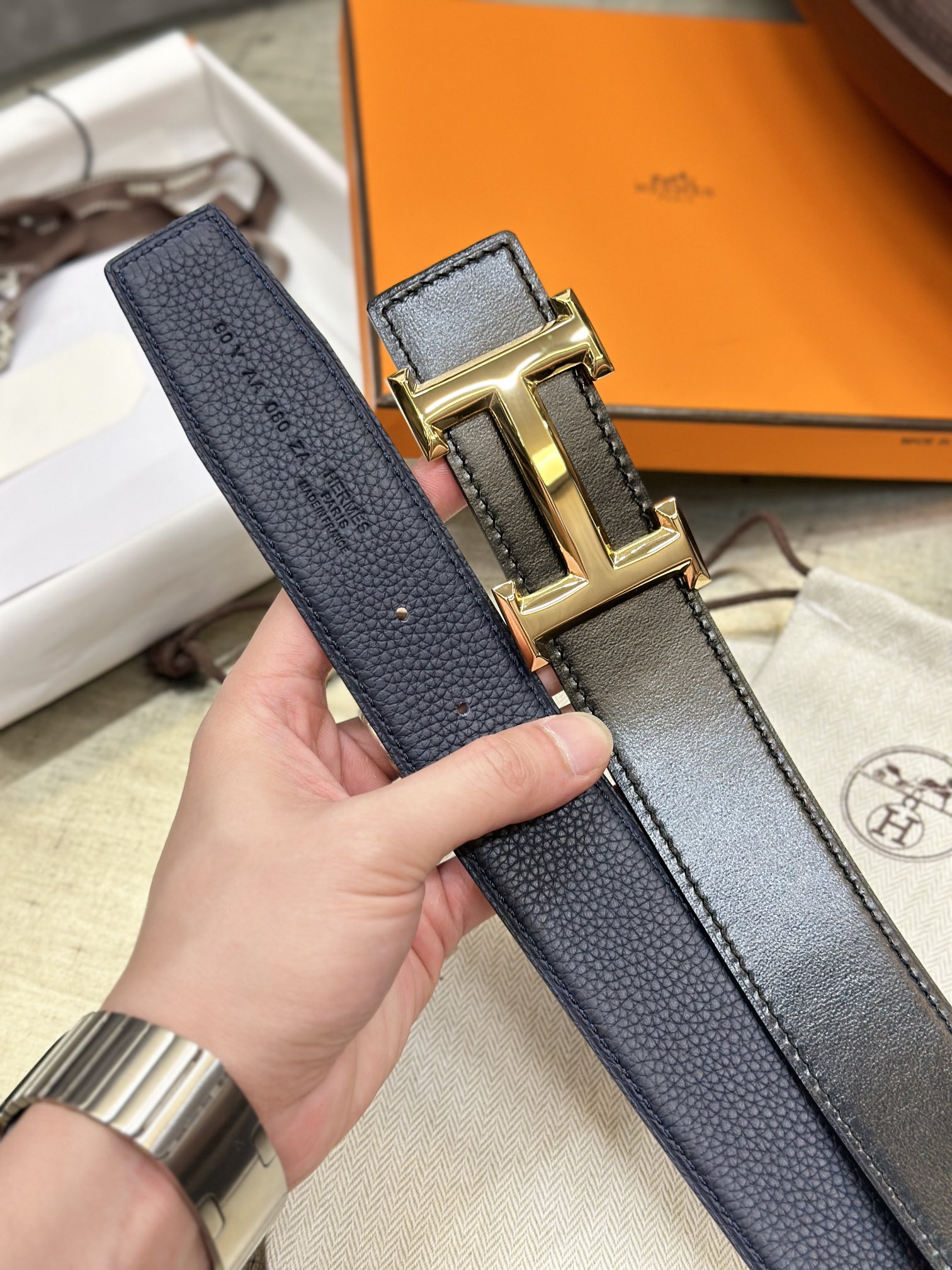 Hermes Men Belt Width 3.8cm