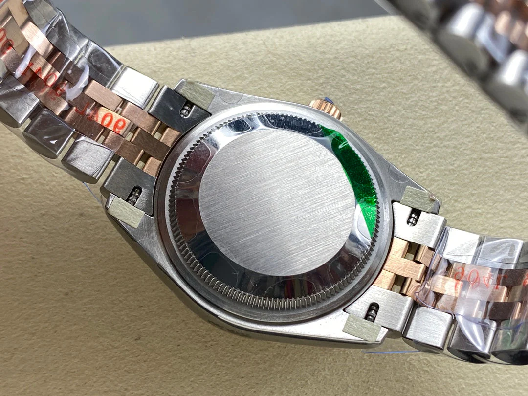 Datejust 31mm Pink Gold Steel Diamond Bezel Light Purple Dial