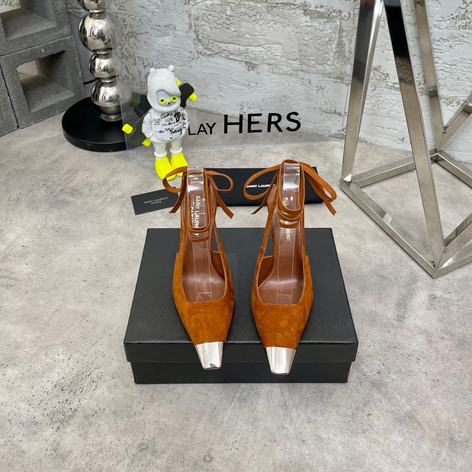 YSL Blade Slingback Pumps Size 35-39 2-Color