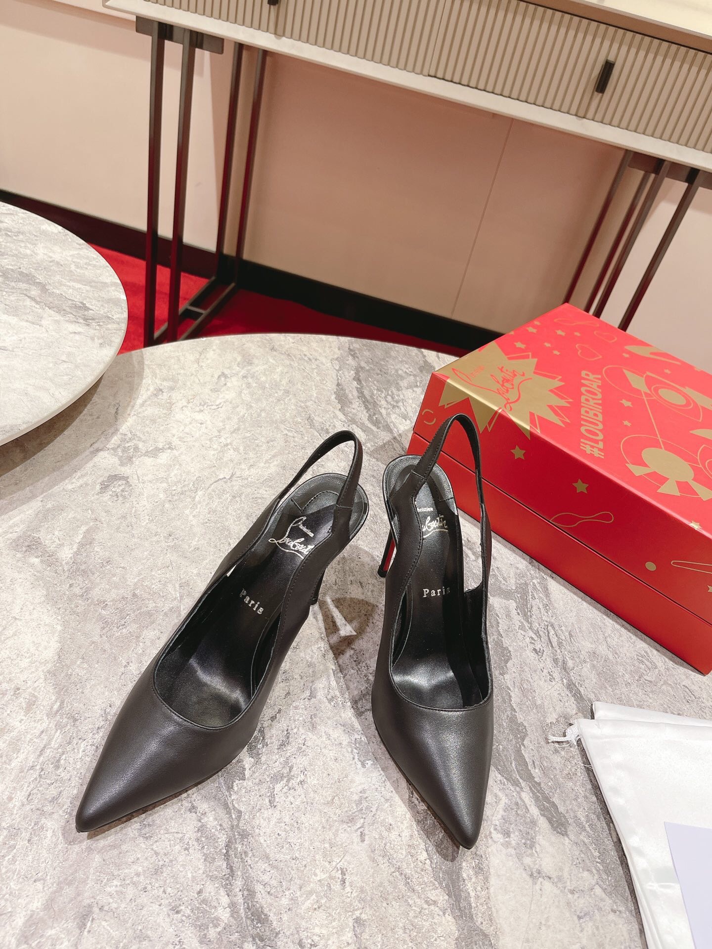 Christian Louboutin Hot Chick Sling Pumps Size 35-41 3-Color
