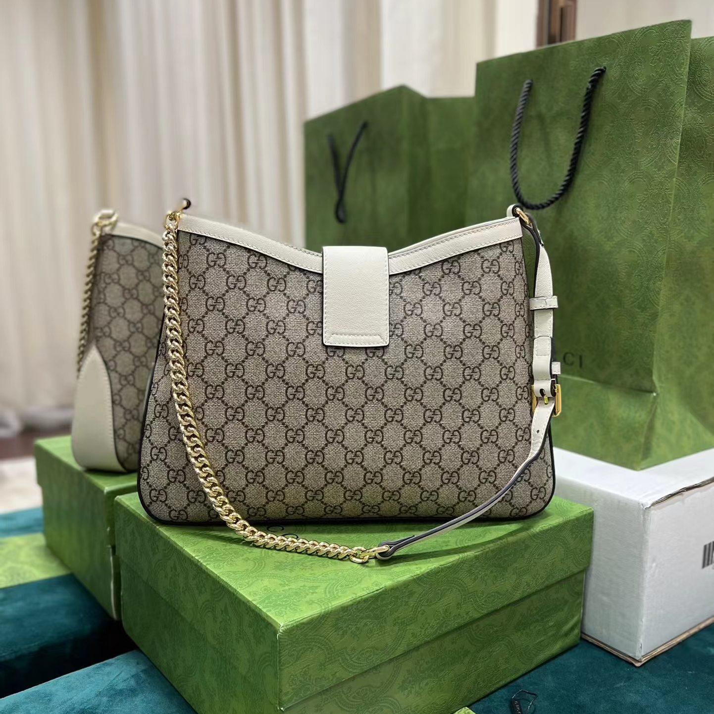 Gucci GG Ophidia GG Handbag for Women Size 32.5*24*5.5cm