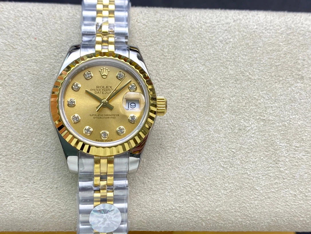 DATEJUST 28 TWO-TONE GOLD STEEL