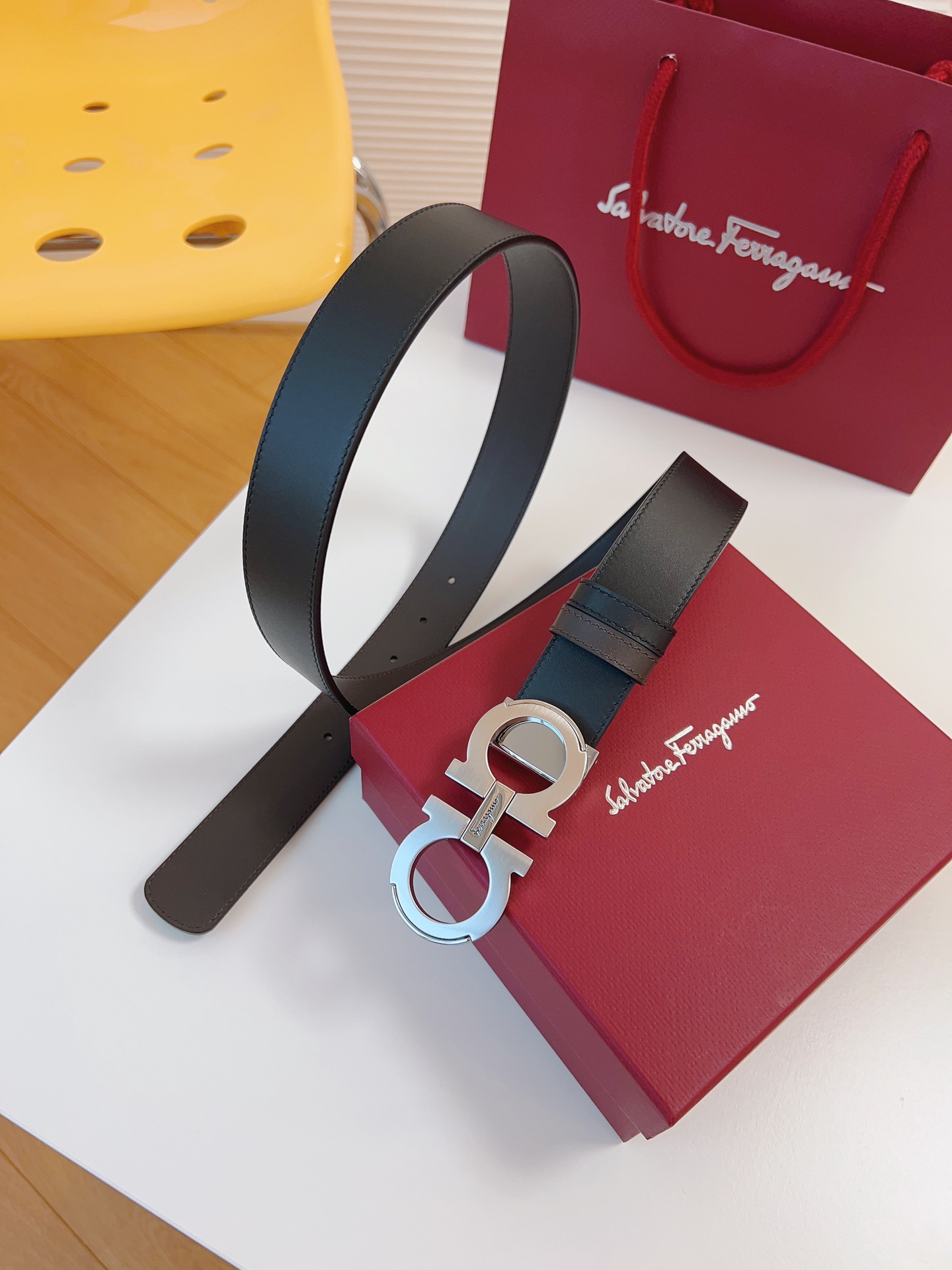 Ferragamo Men Belt Width 3.5cm