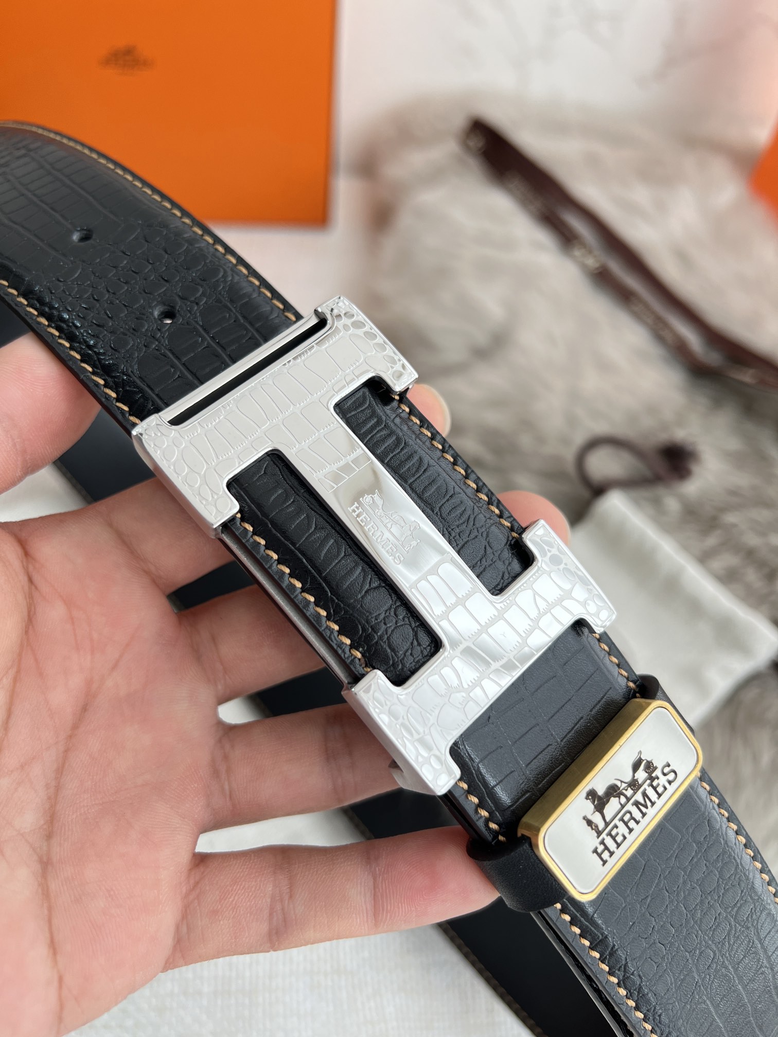 Hermes Men Belt Width 3.8cm