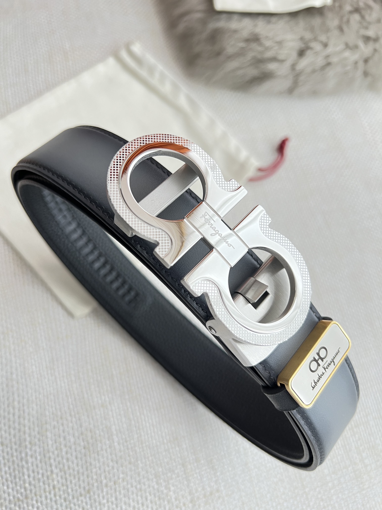 Ferragamo Men Belt Width 3.5cm