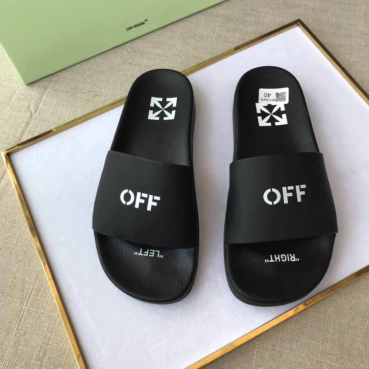 OFF White Mens Women Sandals Gr. 36-46