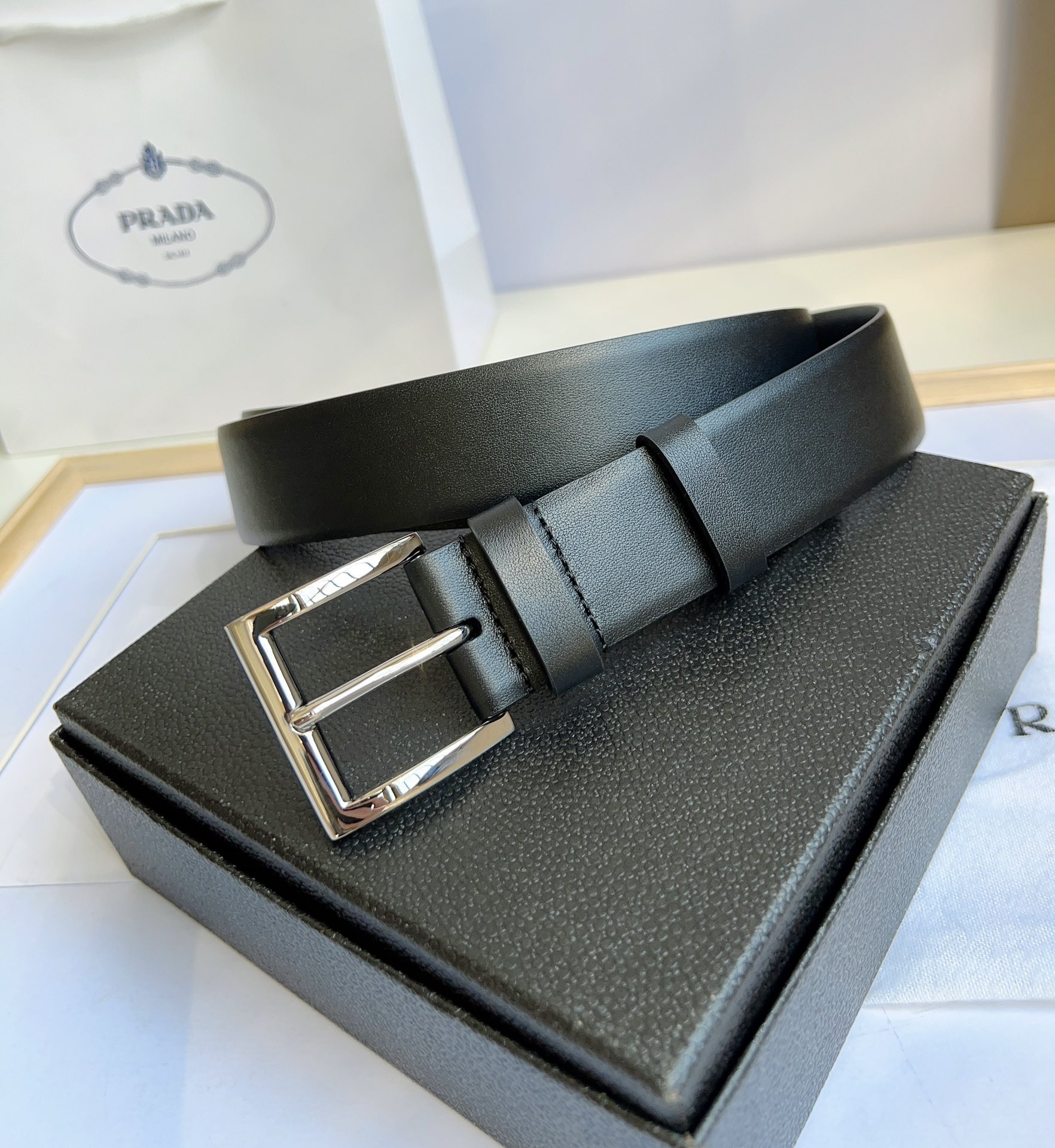 Prada Men Belt Width 3.5cm