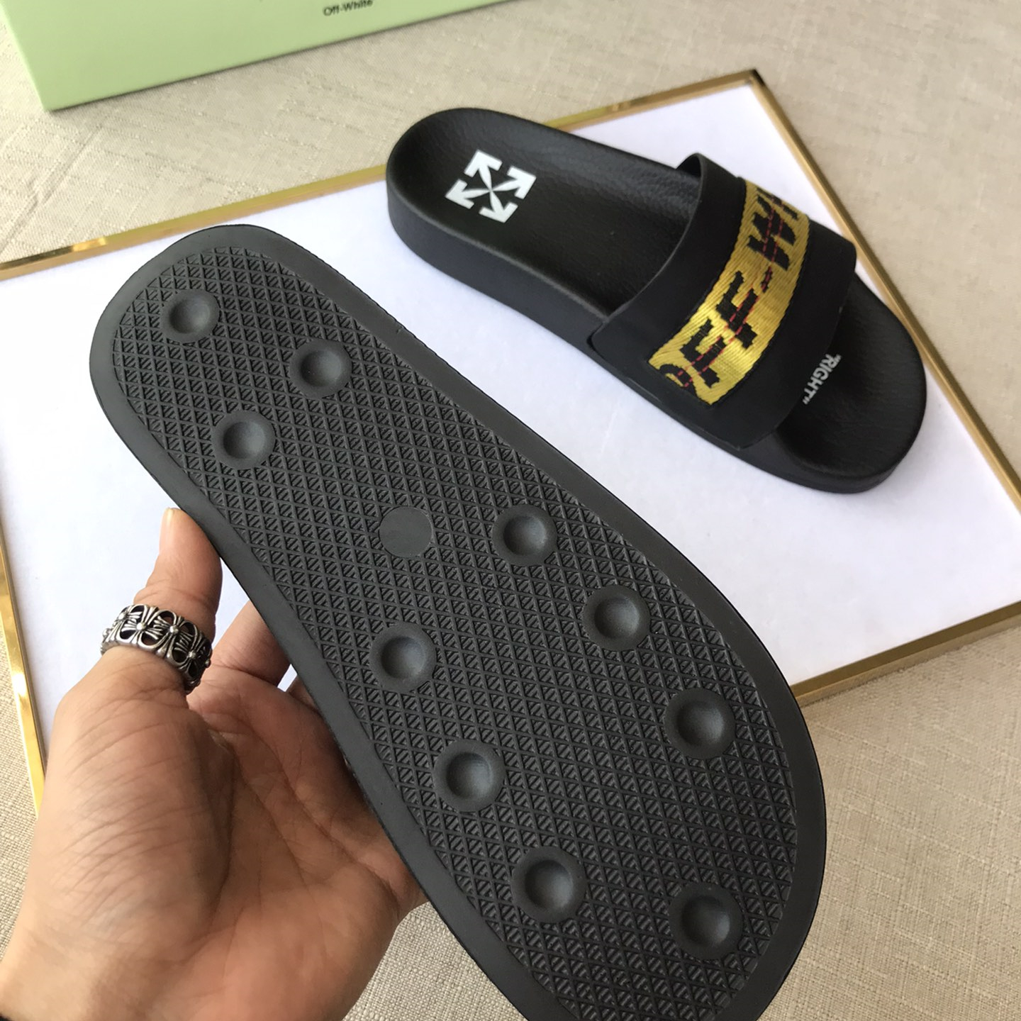 OFF White Mens Women Sandals Gr. 36-46