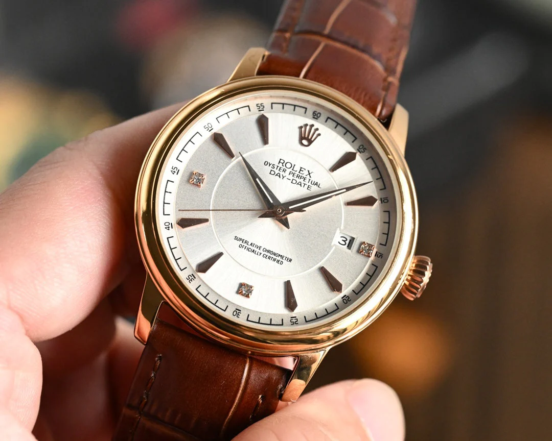 Rolex 25 Day-Date 40mm Silver Gold 361045