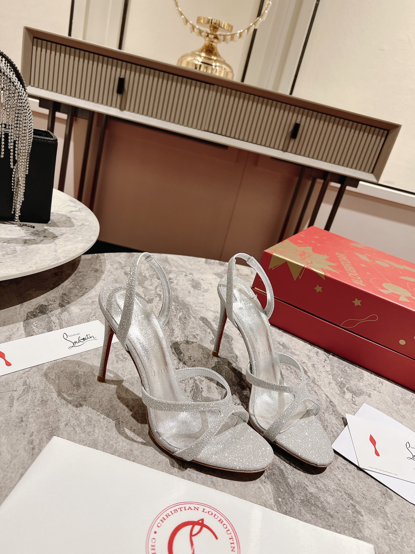 Christian Louboutin Emilie Strass Pumps Size 35-41 3-Color