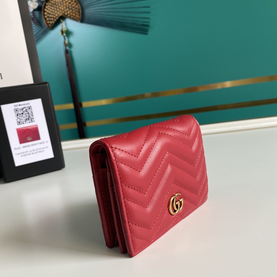 Gucci GG Marmont Women Mens Wallet Purse 11*9*3cm