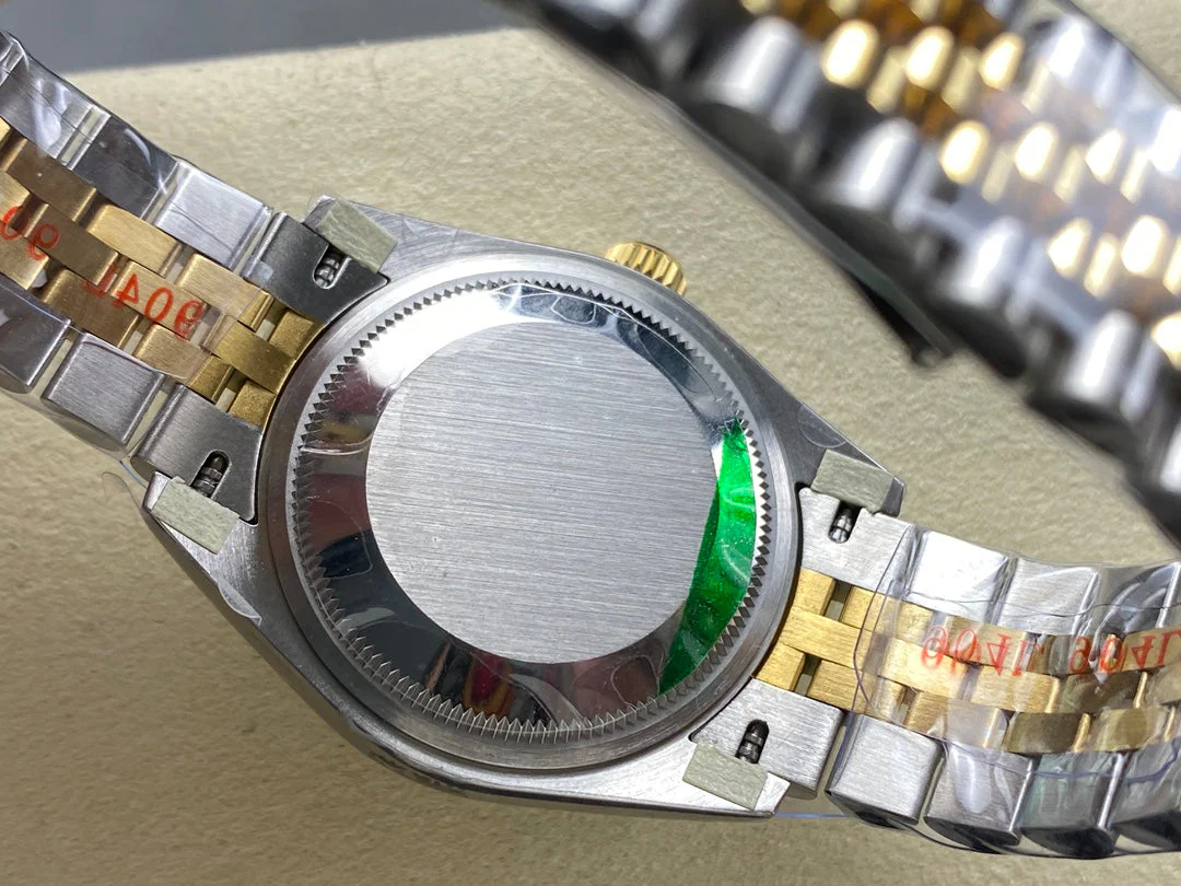 Datejust 31mm Yellow Gold Steel Diamond Bezel Dark Grey Dial