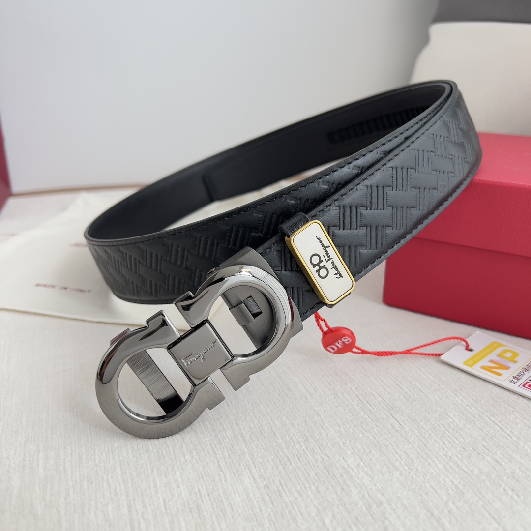 Ferragamo Men Belt Width 3.5cm