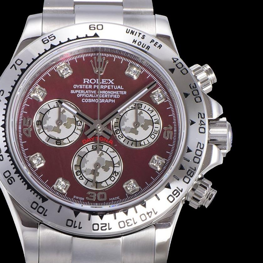 DAYTONA CUSTOM STEEL CASE RED PEARL DIAL