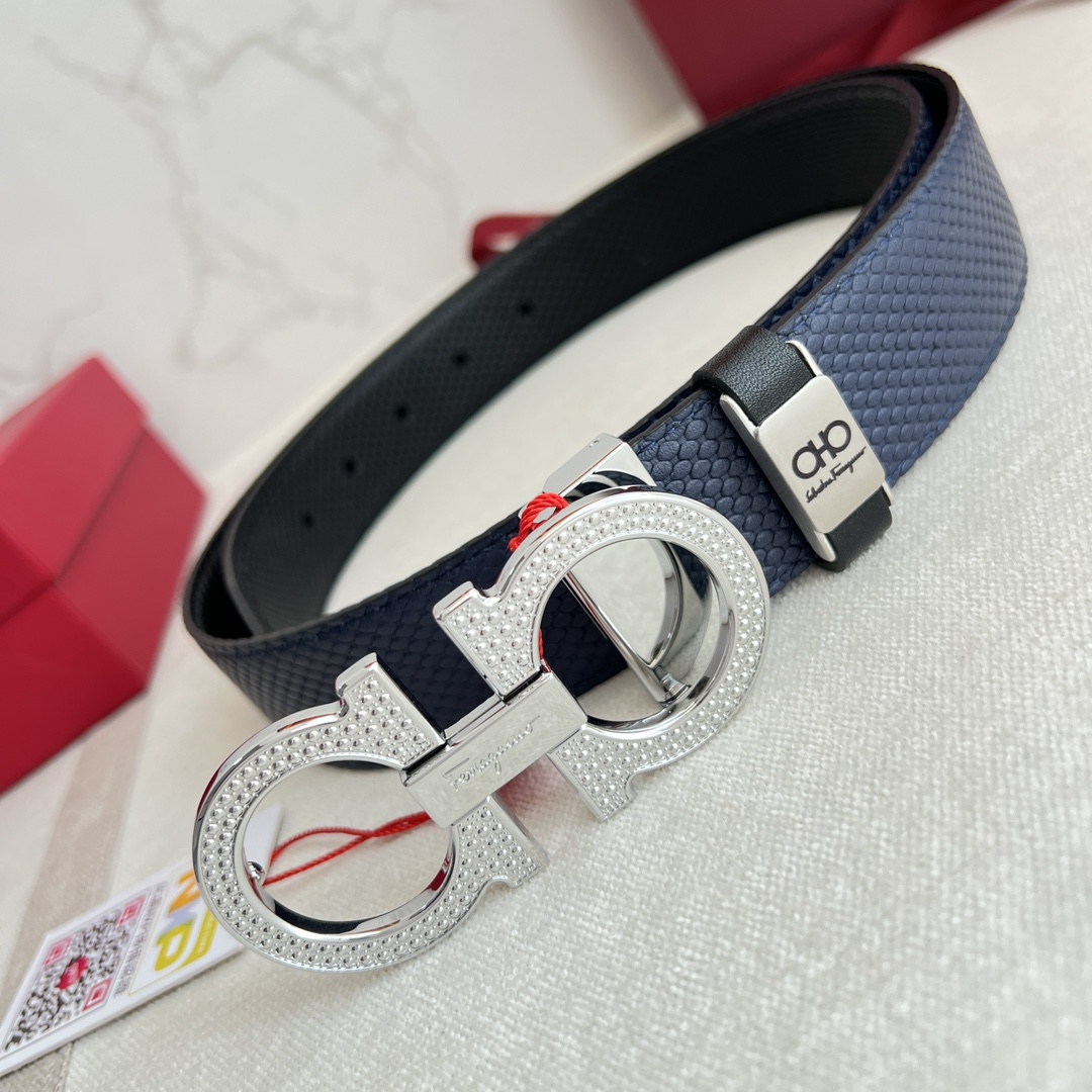 Ferragamo Men Belt Width 3.5cm