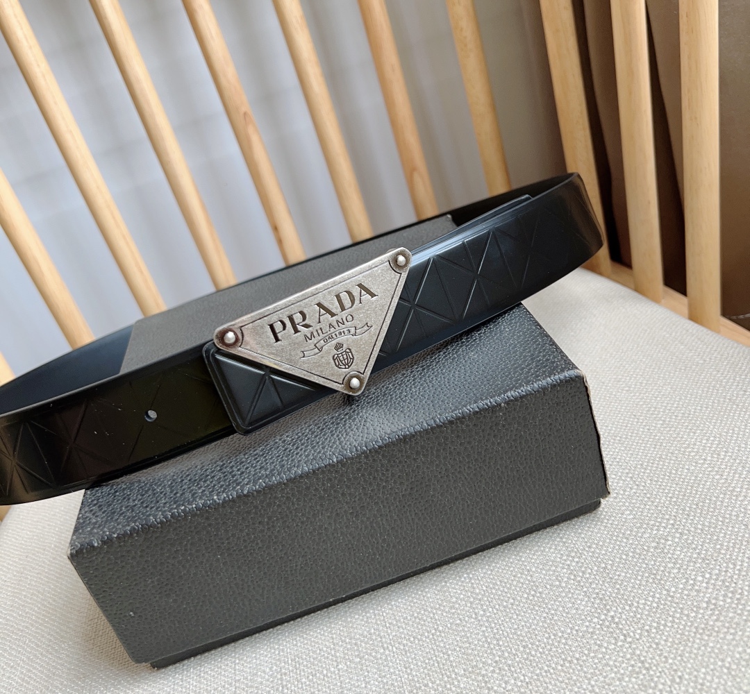 Prada Men Belt Width 3.5cm