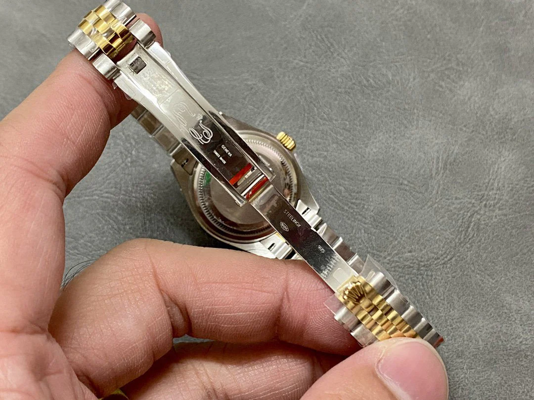 DATEJUST 28MM GOLD STEEL DIAMOND NUMERALS