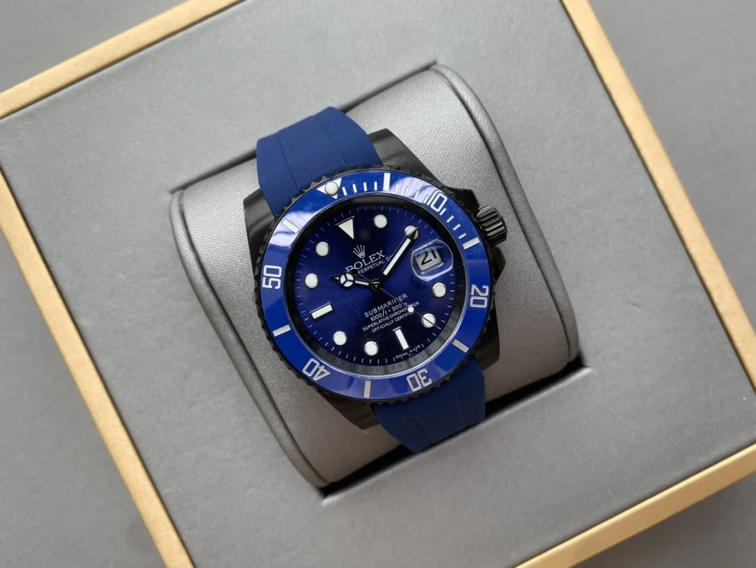SUBMARINER DATE 41 BLACK CASE BLUE DIAL