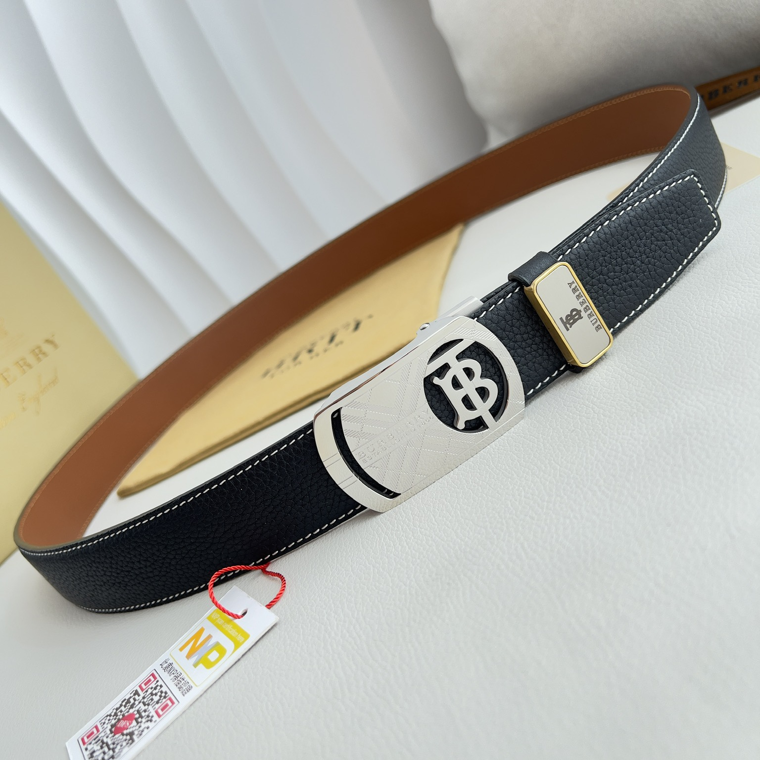 Burberry Men Belt Width 3.5cm