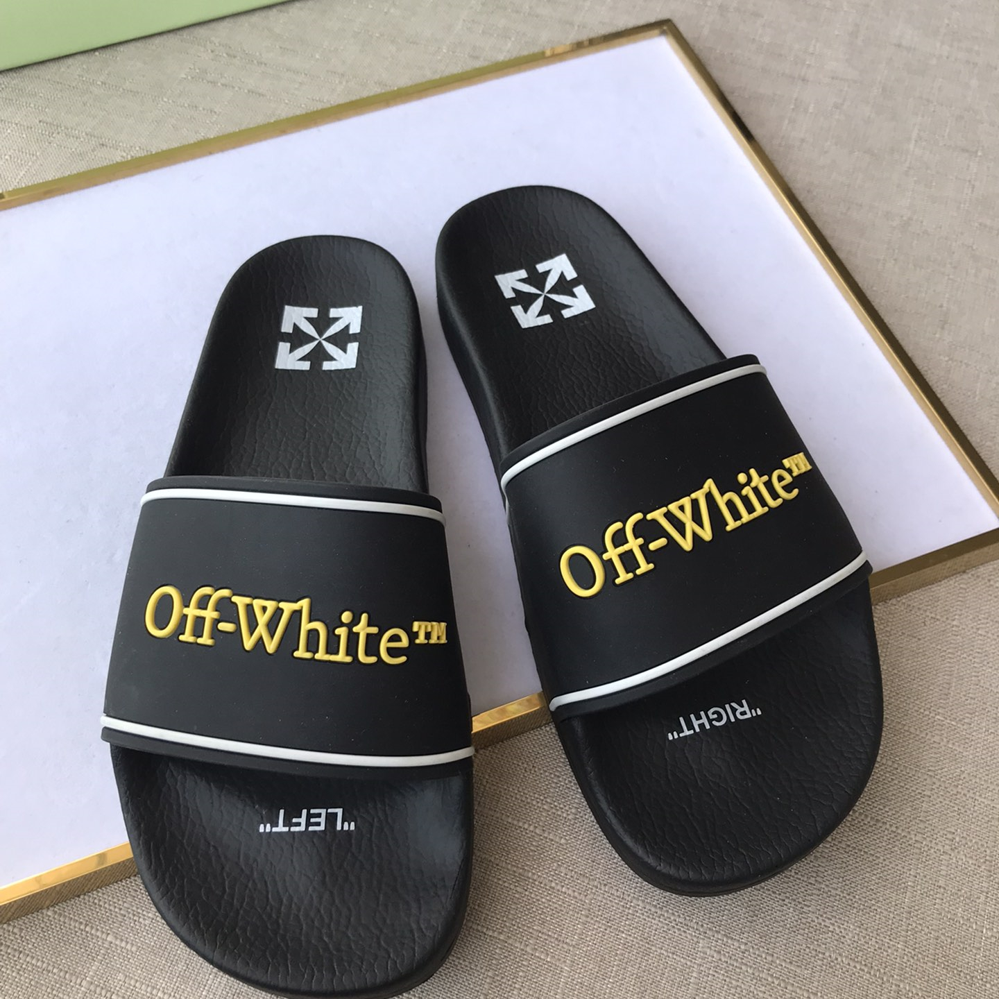OFF White Mens Women Sandals Gr. 36-46