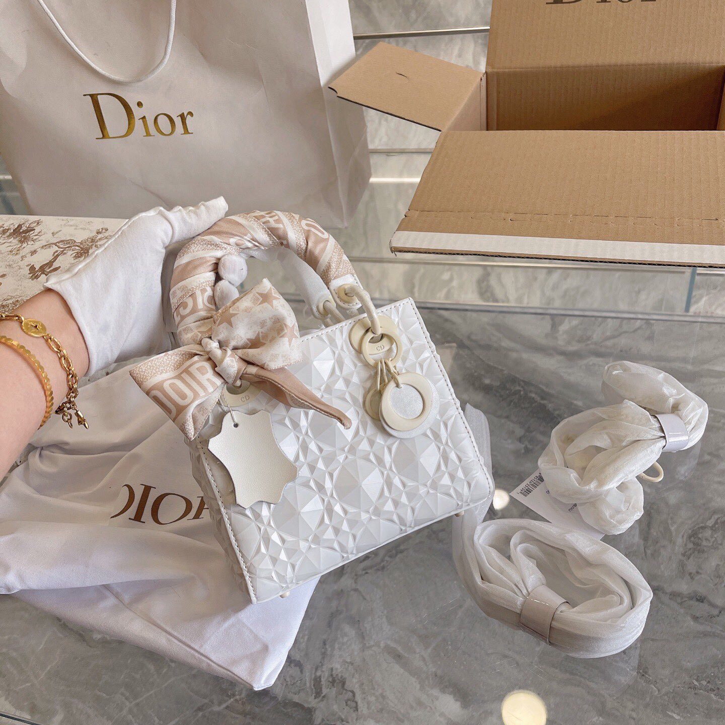 Dior Lady 2022SS Women Shoulder Bags 17cm